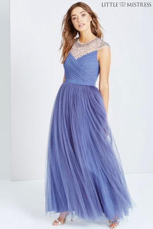 Little Mistress Embellished Maxi Dress